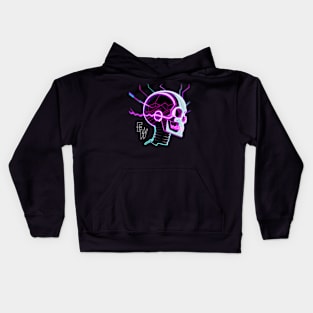 Reprogram Robot Skull Kids Hoodie